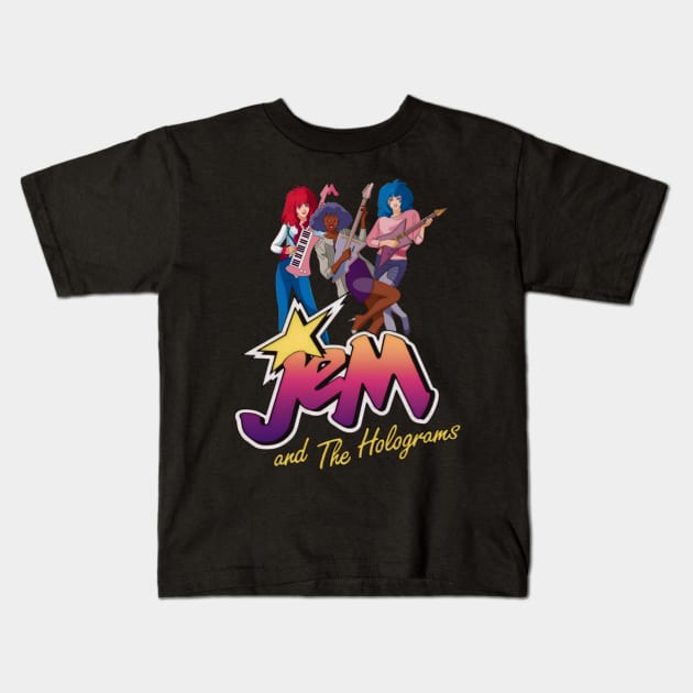 Jem and the holograms t-shirt Kids T-Shirt by Bengkok store